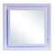 Contemporary Home Living LED Lighted Wooden Square Framed Dresser Mirror - 38" - White